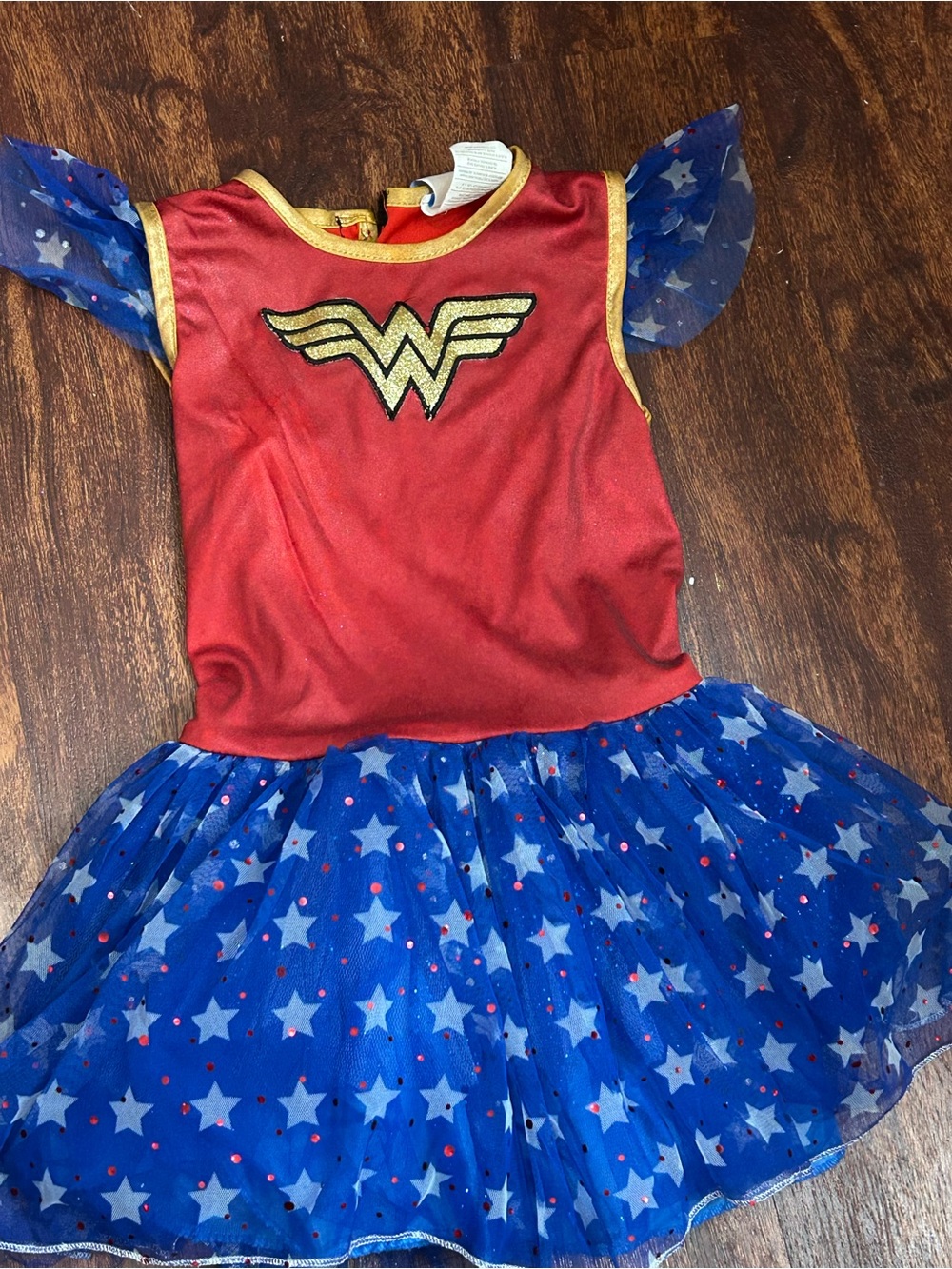 DC Comics Red & Blue Wonder Woman Style Girls Superhero Dress